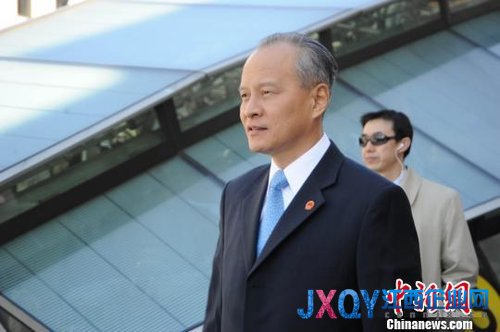 中國新任駐美大使崔天凱抵華盛頓履新（圖）